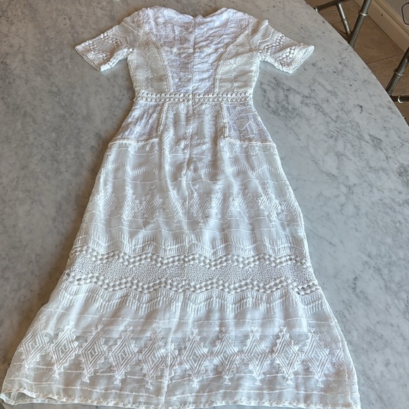Anthropologie Eri + Ali White Swann Dress - Picture 10 of 12